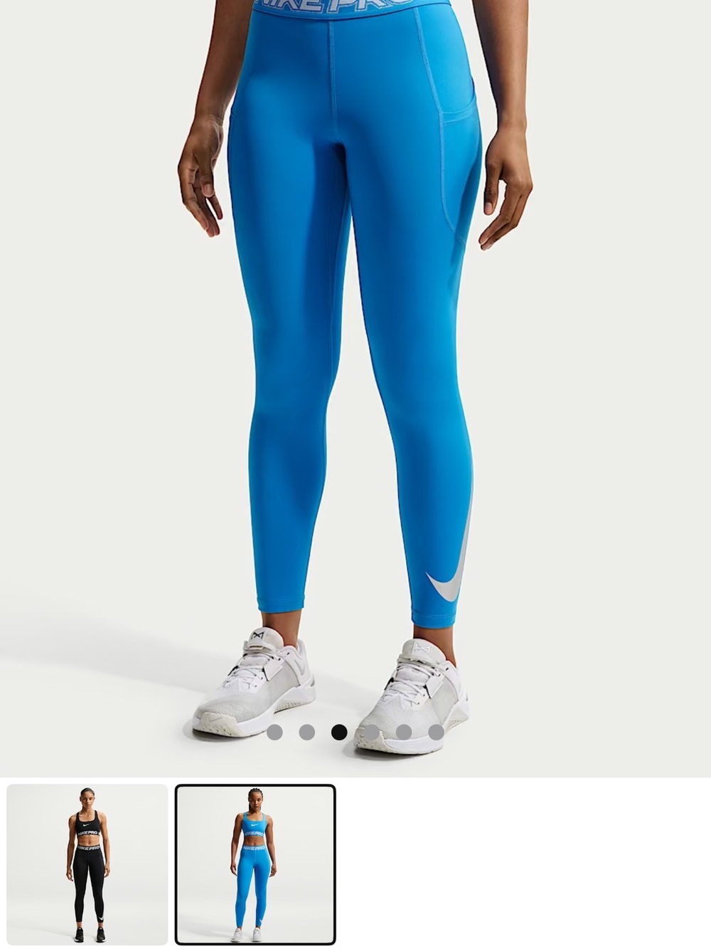 Nike Women’s Bright Blue High-Rise Training Leggings